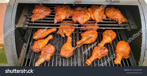 Chicken Roasting Smoking Over Pellet Smoker Stock Photo 2105010902 | Shutterstock