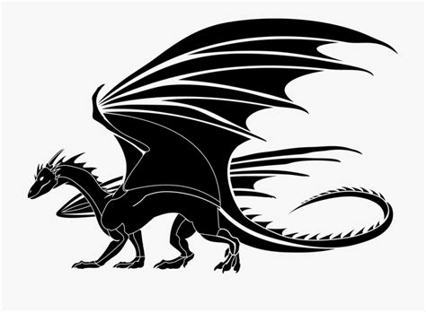 Medieval Dragon Clipart Black And White