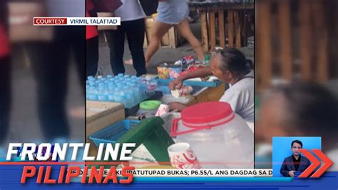 Tindera, nakunang nagsasalin ng tubig sa bote ng mineral water - YouTube