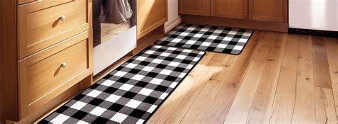 Stylish Ways to Incorporate Black Plaid Kitchen Rugs — mataceinc.com