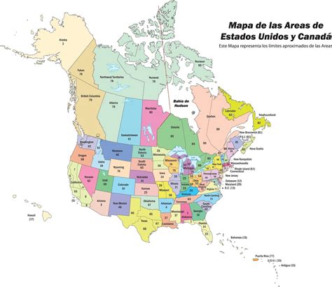 Mapas del Mundo: Mapa de estados unidos y canada