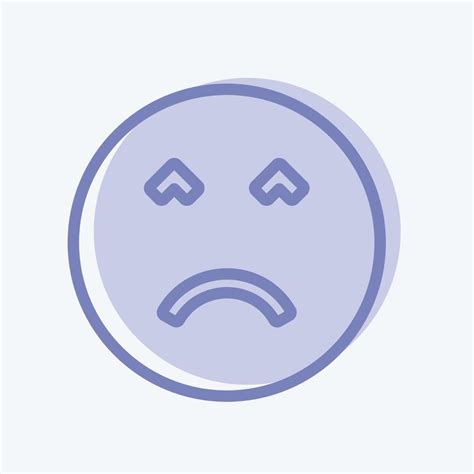 Icon Emoticon Angry Face. suitable for Emoticon symbol. two tone style. simple design editable ...