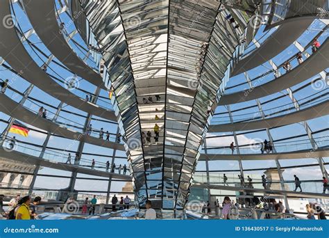 Famous Reichstag Dome Inside in Berlin, Germany Editorial Photography ...