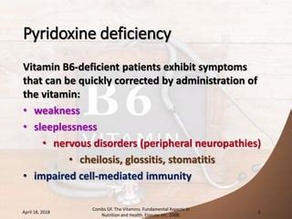 Pyridoxine deficiency and toxicity | PPT