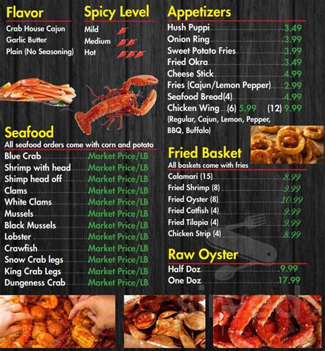 Menu for Storming Crab™- Seafood Restaurant Knoxville in Knoxville, TN ...