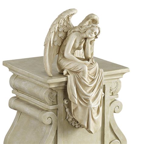 Design Toscano Resting Grace Sitting Angel Statue & Reviews | Wayfair