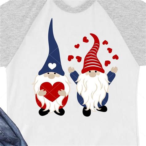 Two gnomes with hearts svg design Valentines day gift idea | Etsy ...