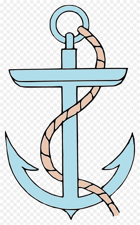 Rope Paper Clip Art - Anchor And Rope Clipart - FlyClipart