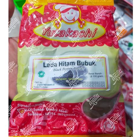 Jual lada hitam bubuk 100 gr yutakachi | Shopee Indonesia