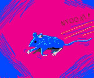 Blue speed mouse - Drawception