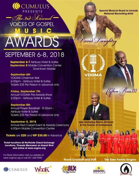 Purchase Online Ticket for 3rd Annual Voices of Gospel Music Awards