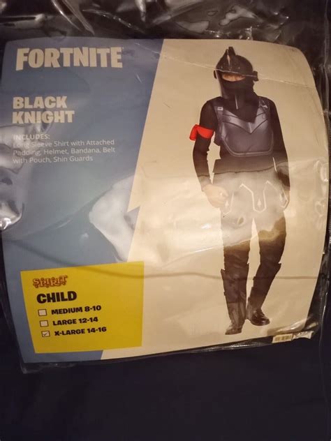 FORTNITE - BLACK KNIGHT CHILD'S COSTUME X-LARGE 14-16 - Gem