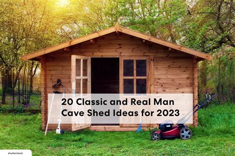 20 Classic and Real Man Cave Shed Ideas for 2024