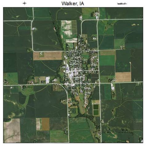 Aerial Photography Map of Walker, IA Iowa