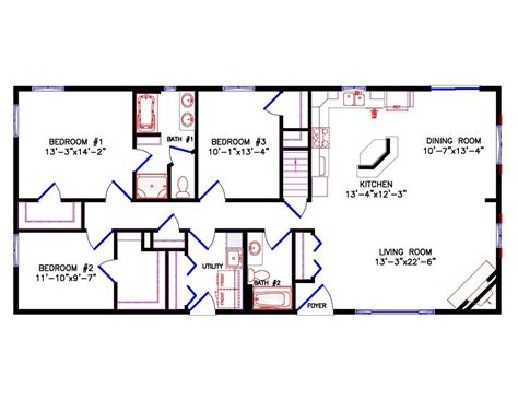 Barndominium One Story Open Floor Plans - Image to u