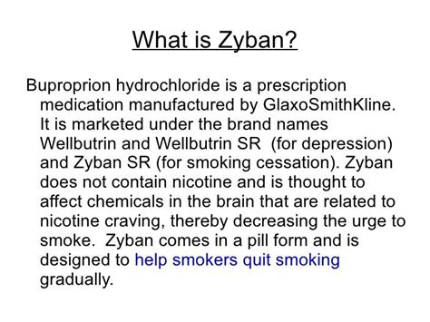 Zyban stop smoking