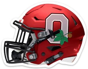 O.S.U. Ohio State University Buckeyes Football Helmet logo type Die-cut MAGNET | eBay