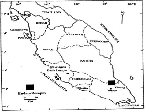 Location of Taman Negara Endau-Rompin | Download Scientific Diagram