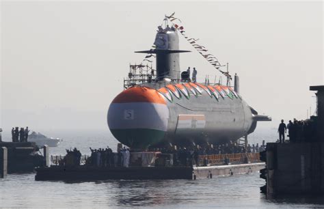 Indian Navy launches 2nd Scorpene submarine | StratPost