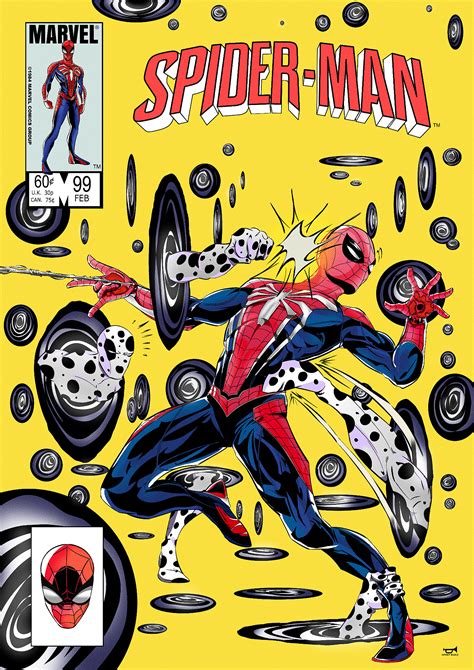 ArtStation - MARVEL'S SPIDER-MAN RETRO SPOT COVER | Fan Art Commission