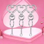 Heart Shaped Swivel Snap Hook Set Metal Spring Snap Keychain - Temu Philippines