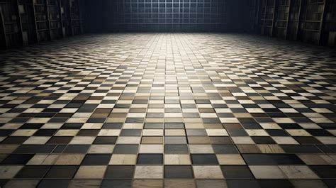 Premium Photo | A floor with a checkerboard pattern.