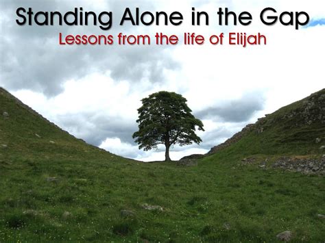 Standing Alone in the Gap – In God's Image