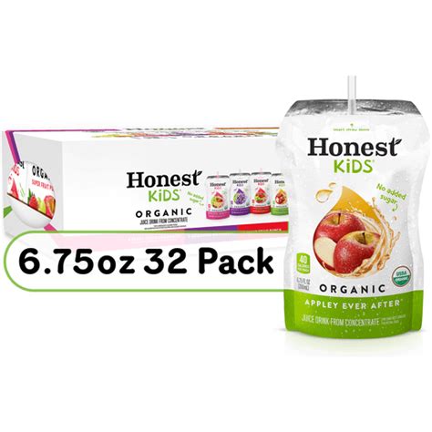 Honest Kids Variety Pack Organic Fruit Juice Drink, 6.75 fl oz, 32 Pack | Juice & Lemonade ...