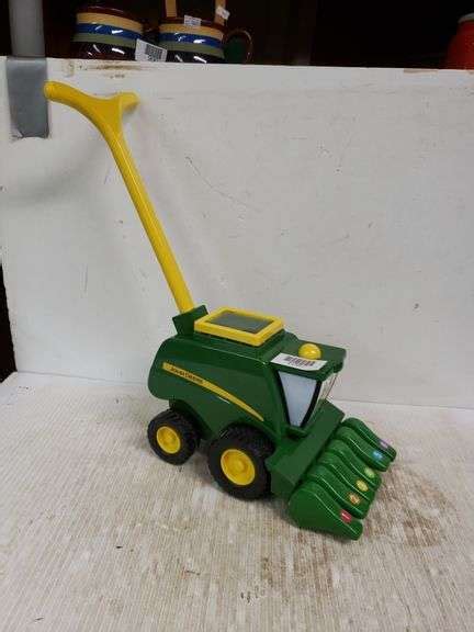 John Deere Musical Combine Push Toy - Trice Auctions