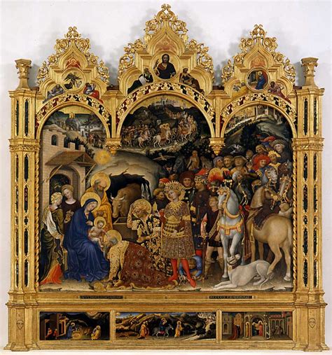 Great Works: The Adoration of the Magi, 1423 (300cm x 282cm), Gentile da Fabriano | The ...