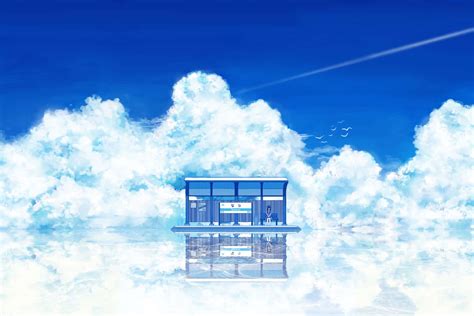 Anime Blue Sky Wallpaper