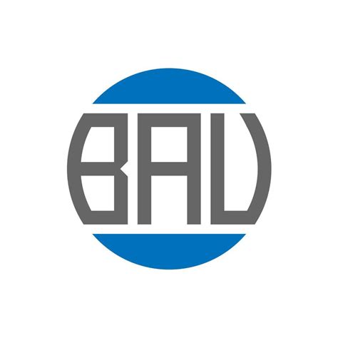 BAU letter logo design on white background. BAU creative initials ...