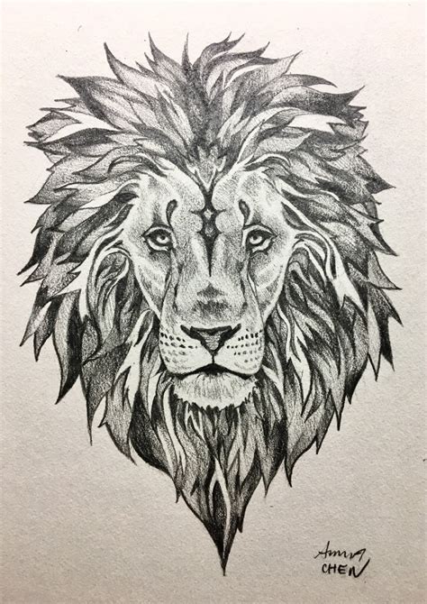 Lion Tattoo Drawing - Drawing Skill