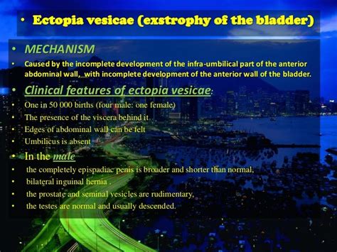 Ectopia and cystitis