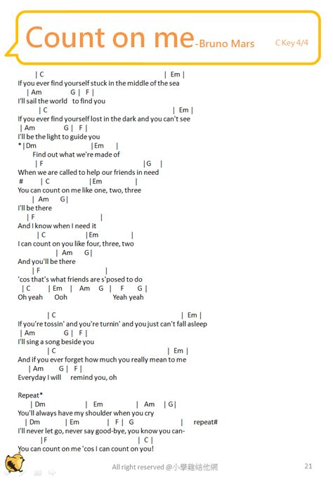 You Can Count On Me Ukulele Chords - Sheet and Chords Collection