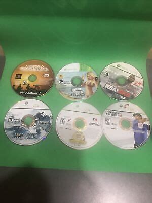 Lot Of 6 Xbox 360 “xbox Live” Dvd With One Playstation 2 Game Read ...