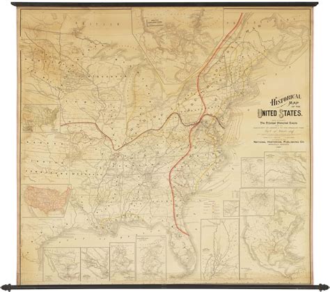 United States Map With Historical Sites