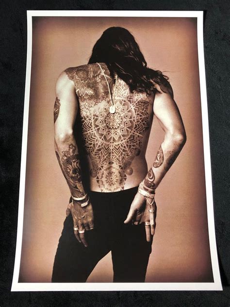 Brandon Boyd 12x18 Shirtless Back Tattoos Poster Incubus | Etsy