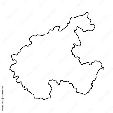 High resolution transparent map of new Vijayanagara district in Karnataka state, India Stock ...