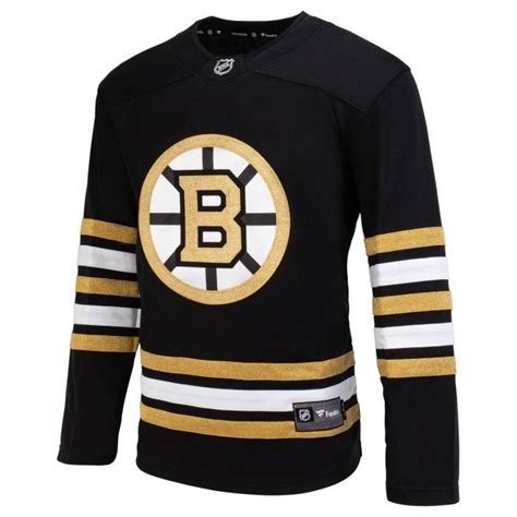 Boston Bruins Fanatics 100th Anniversary Premier Breakaway Blank Adult ...