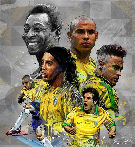 BRAZIL Soccer Legends on Behance | Brazil football team, Brazil team, Argentina football team