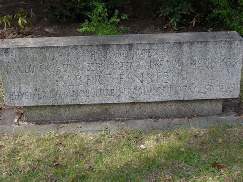 Grave of Albert Einstein (1879-1955) | Gardens of stone, Albert ...