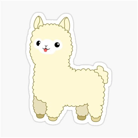 "Cute Cartoon Llama" Sticker for Sale by HomegrownArtist | Redbubble