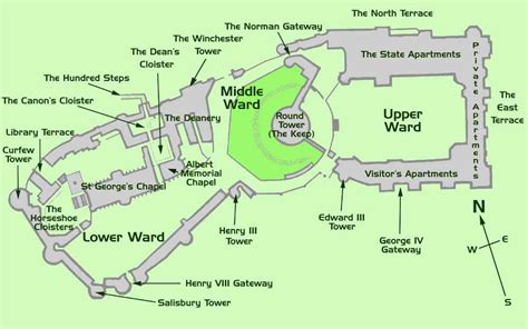 Windsor Castle Map - The Royal Windsor Web Site