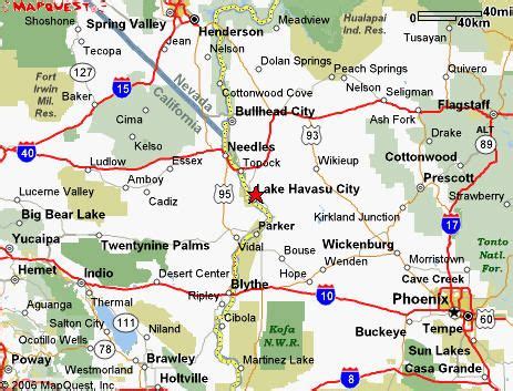 Map Of Bullhead City Az - Canyon South Rim Map