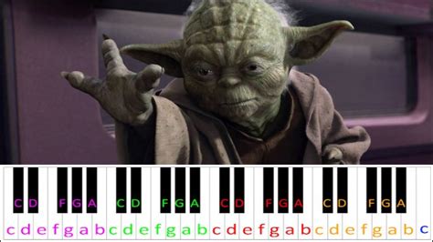 The Force Theme (Star Wars) Hard Version | Piano Letter Notes