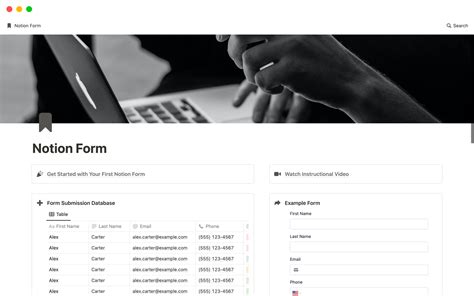 Form Template | Notion Marketplace