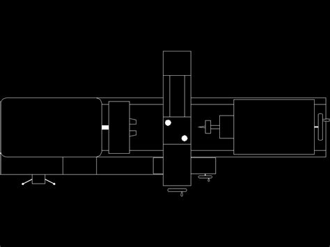 Lathe in AutoCAD | CAD download (6.21 KB) | Bibliocad