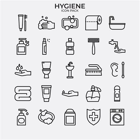 Set of Hygiene Icon Pack 931859 Vector Art at Vecteezy