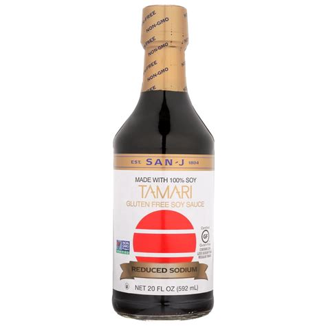 San J Tamari Soy Sauce Reduced Sodium, 20 Fl Oz - Walmart.com - Walmart.com